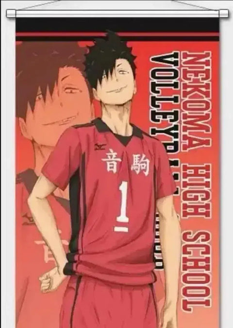 Haikyuu Kuroo Full Body Tapestry Scroll 2m