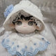 Tủ quần áo búp bê vải cotton 10cm vải gingham Firefly Debut or Die