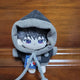 Cotton doll wardrobe 10cm gingham Debut or Die R Lee Know hoodie gray
