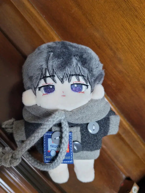 Cotton doll wardrobe 10cm gingham Debut or Die R Lee Know hoodie gray