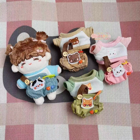 Cotton doll wardrobe 15cm 15ging Mito wardrobe patch overalls cat