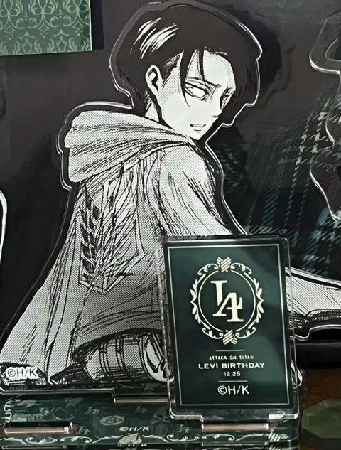 Authentic Attack on Titan Levi Birthday Diorama Acrylic Stand