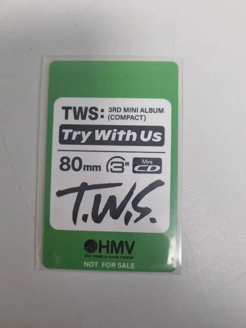 TWS Hanjin try with us HMV photocard transfer