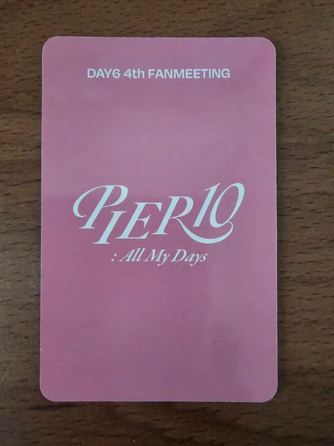 DAY6 Dowoon pier10 fan meeting, just entered, photo card