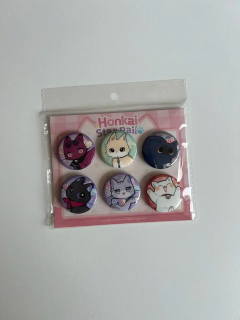 Honkai Star Rail Cat Button Badge Special Edition 1st Series Jing Yuan Blade Kafka Silver Wolf Luocha