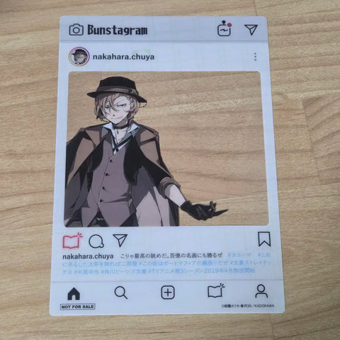 Selling Bungo Stray Dogs Chuuya original photo card.