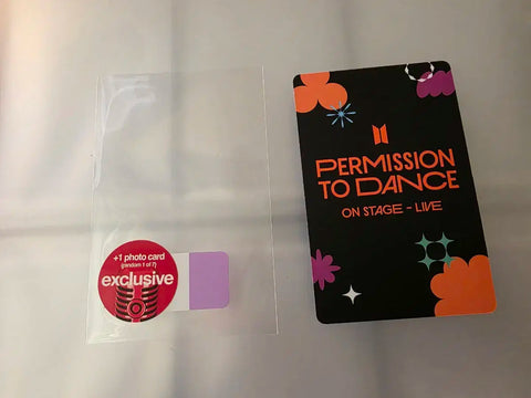 BTS PTWTD (Permission to Dance) US Target EXCLUSIVE RM Photocard