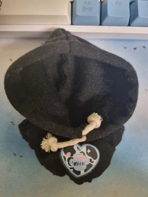 10cm doll clothes hoodie black