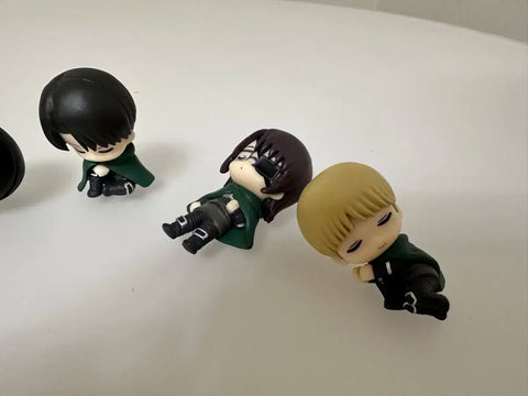 Attack on Titan Nemurasetai 5-piece set (Levi, Hange, Eren, Mikasa, Armin)