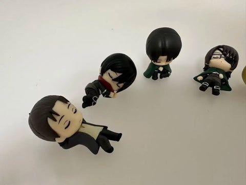 Attack on Titan Nemurasetai 5-piece set (Levi, Hange, Eren, Mikasa, Armin)