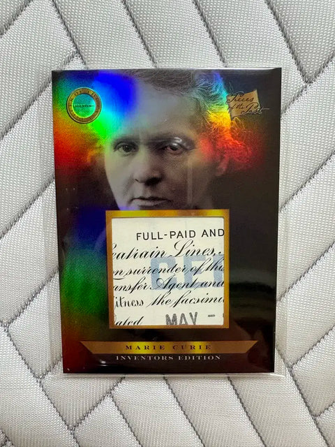 Marie Curie Great Person Historic Site Card