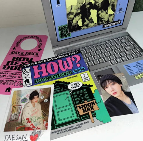 BOYNEXTDOOR 2nd EP HOW? Sticker Album [Woonhak Sticker Book + Taesan Polaroid]