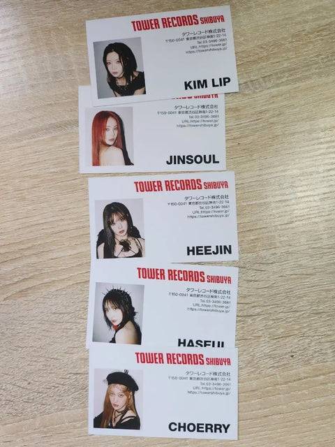 ARTMS Tokyo Tower Records business card photocard