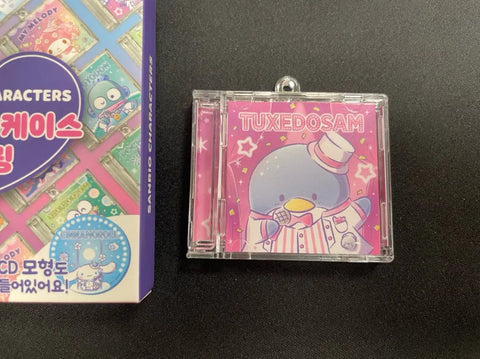 Sanrio Random CD Case Keychain Tuxedosam Tuxsam