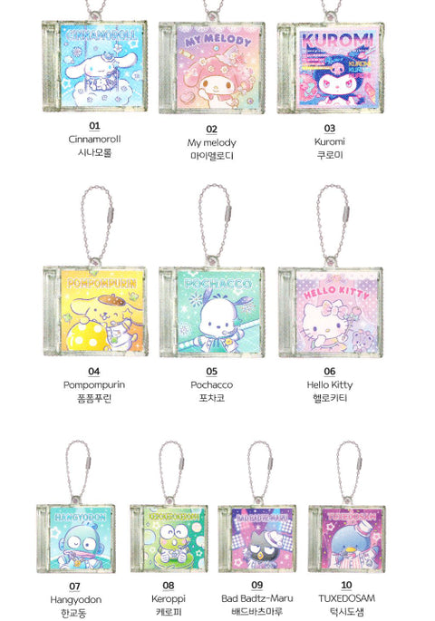 Sanrio Random CD Case Keychain Tuxedosam Tuxsam