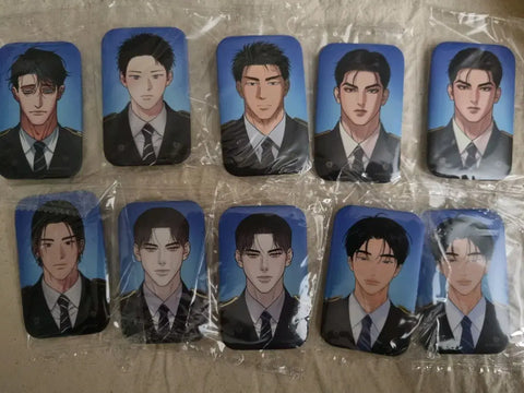 Ah Bright Lebom ID Photo Can Badge Bundle