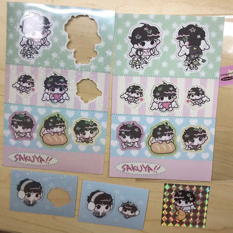 NCT Wish Bukku-nim Buku-nim Sakuya Kung Feet Pack Sticker Unofficial Goods