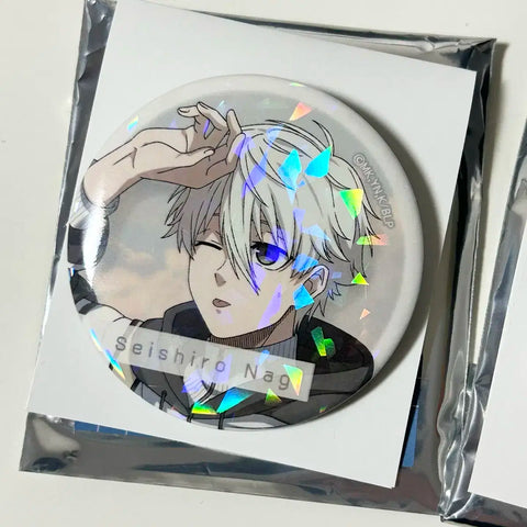Batch Blue Lock Nostalgia Nagi Leo Hologram Can Badge