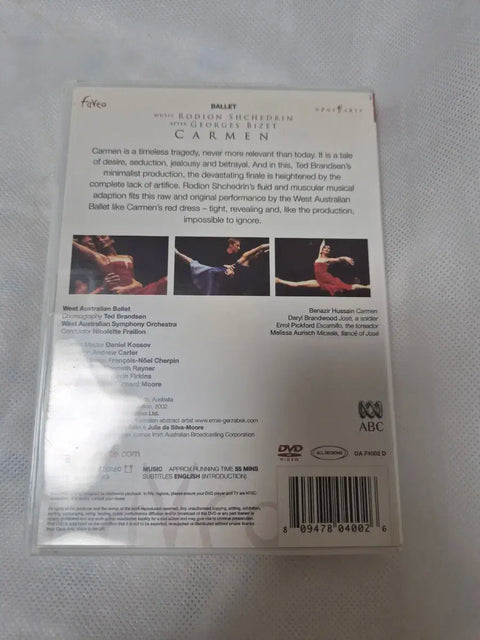 Carmen Ballet DVD West Australian Ballet