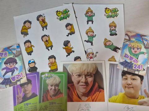 Green onion root first edition official merchandise display, Yellow Gang Ho-i bundle