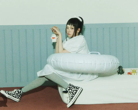 aespa Karina Converse goddess photoshoot GQ magazine transfer