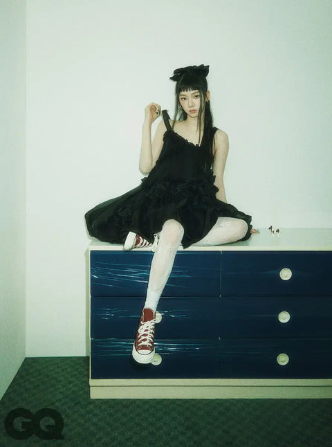 aespa Karina Converse goddess photoshoot GQ magazine transfer