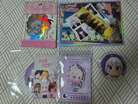 Bộ huy hiệu dán nhãn dán pop-up Otherworld Idol ISEGYE IDOL