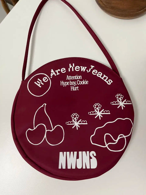 NewJeans bag album burgundy Attention album limited edition
