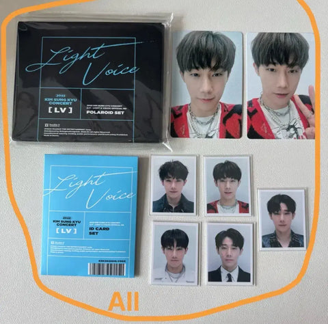 Infinite Sunggyu ID photo + Polaroid + Photocard Bundle