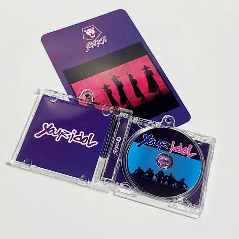 K-Pop Demon Hunters Lion Boys Your Idol Concept CD Miniature Keyring