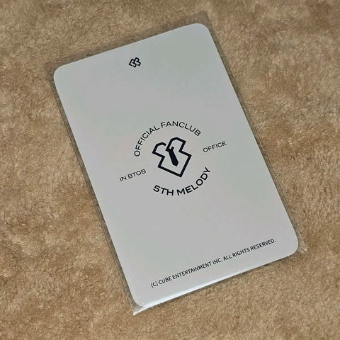 BTOB 5th Fan Club Yook Sung-jae Photocard