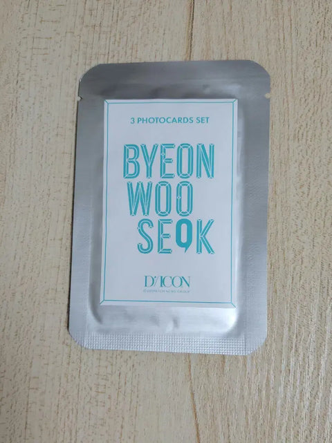 Byeon Woo Seok DICON A, C, E photocard BWS DICON poca
