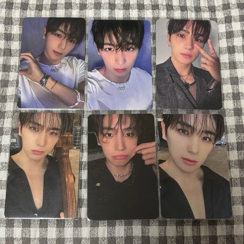 The Boyz Hyunjae Trigger album inclusions, all together.