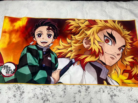 Demon Slayer Mugen Train Rengoku Kyoujurou Tanjiro Beach Towel