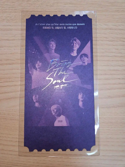 BTS Bring the Soul Movie Original Ticket