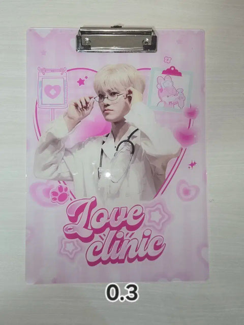 A4 clipboard birthday cafe Jaemin NCT Dream 127 Wish Mark Renjun Jeno Haechan Chenle Jisung