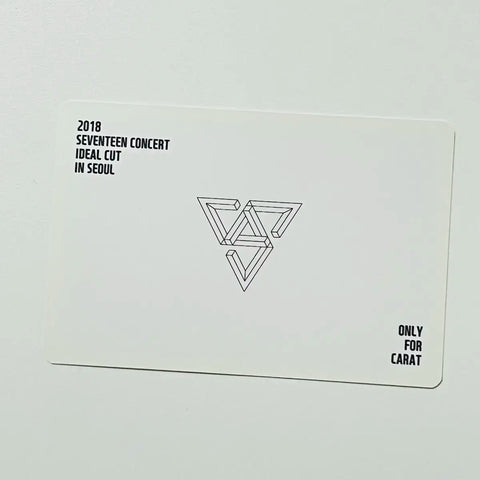 Seventeen Ideal Cut Concert Carat Zone Photocard Seungkwan Boo Seungkwan