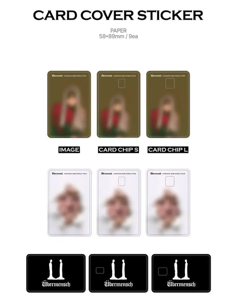 9 card cover stickers