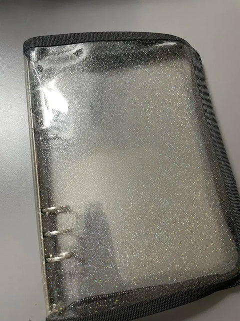 Black zipper binder