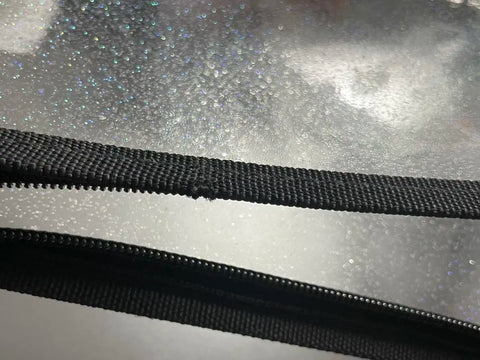 Black zipper binder