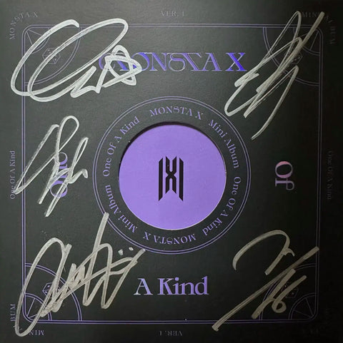 Monsta X signed album + handwritten message