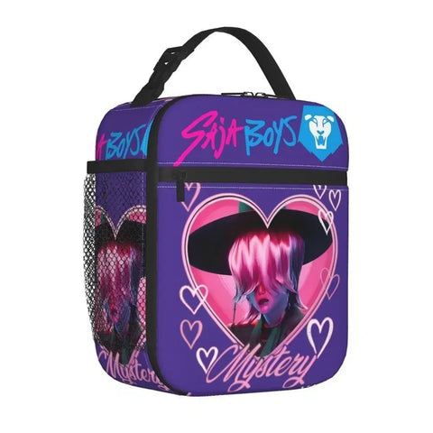 Lion Boys Cade Hunter K-Pop Demon Hunters Mystery Mystery Insulated Lunch Box Bag