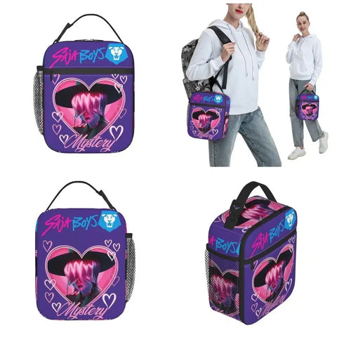 Lion Boys Cade Hunter K-Pop Demon Hunters Mystery Mystery Insulated Lunch Box Bag