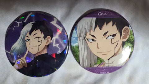 Dr. Stone Asagiri Gen Badge 2-piece set