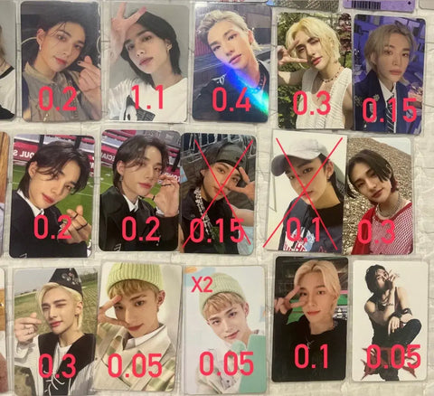 Bán/chuyển nhượng photocard Stray Kids
