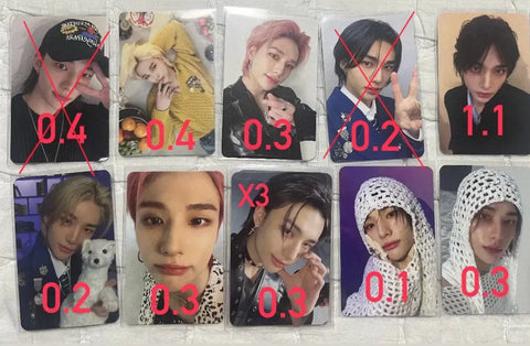 Bán/chuyển nhượng photocard Stray Kids