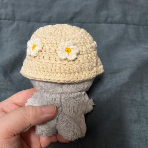 Mũ len cho búp bê 10cm