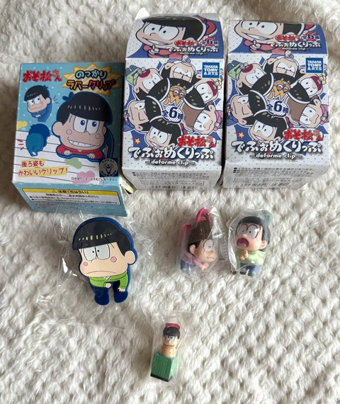 Batch) Osomatsu-san Osomatsu Todomatsu Choromatsu Keychain Clip Gacha Figure