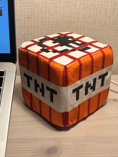 Minecraft TNT plushie