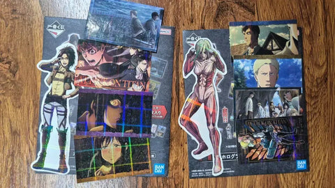 Attack on Titan Sticker Card Goods Set